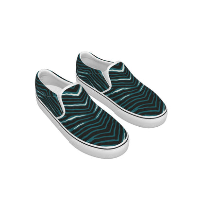 Philadelphia Football Game Day Kid's Slip On Sneakers