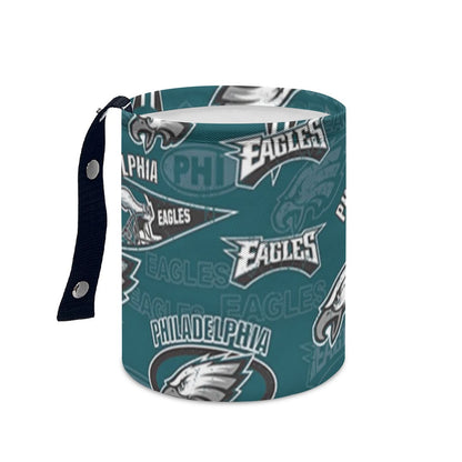 Philadelphia Football Game Day Minimalist Fabric Car Trash Can