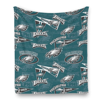 Philadelphia Football Game Day Single-Side Printing Flannel Blanket