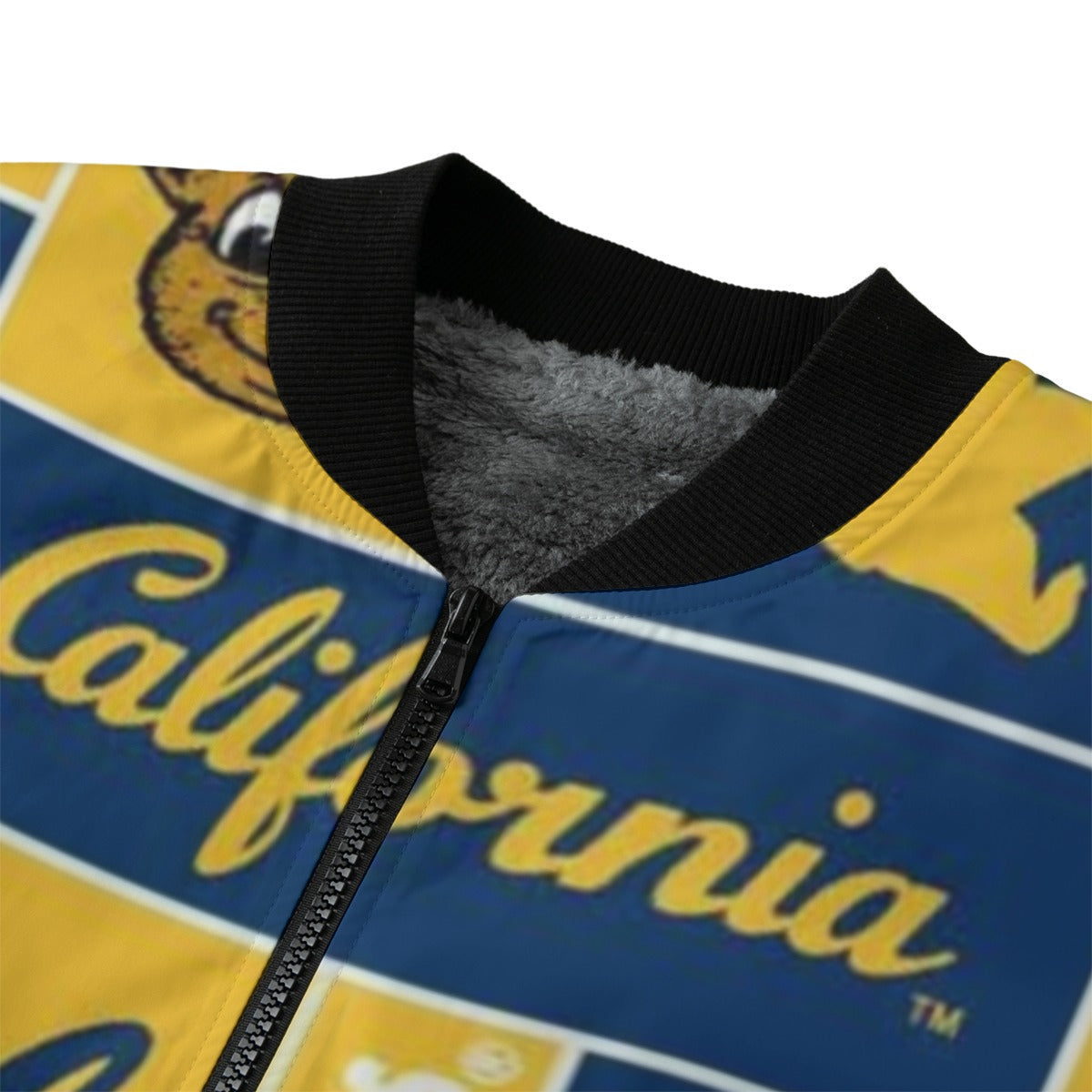 Urban Legend California UC Berkeley Golden Bears Fleece Bomber Jacket