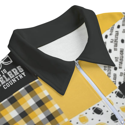 All-Over Print Unisex Lapel Sweatshirt | 310GSM Cotton