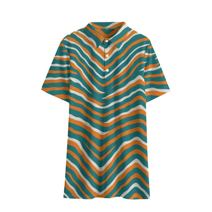 Miami Football Game Day All-Over Print Men's Polo Shirt | Birdseye
