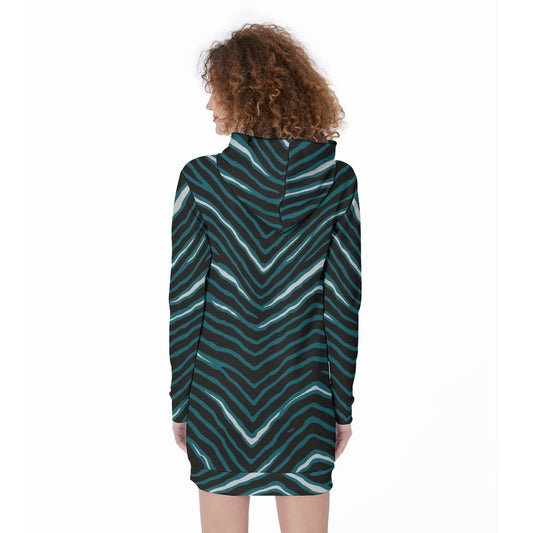 Philadelphia Football Game Day All-Over Print Women's Long Hoodie