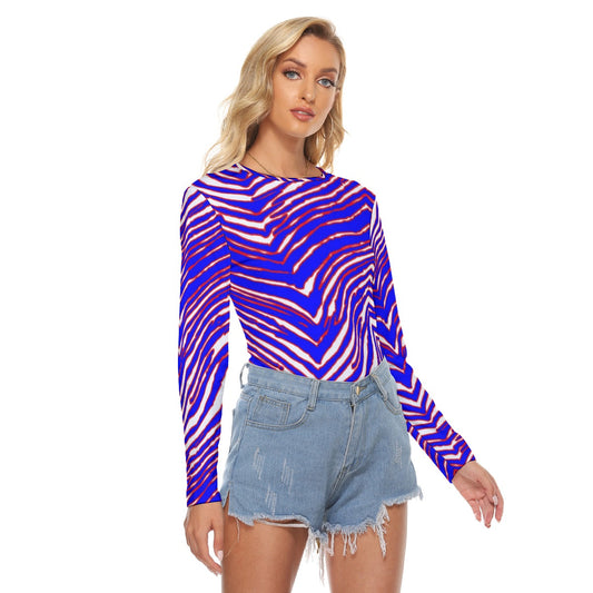 Buffalo Bills zubaz Women's Stretchable long Sleeve Top