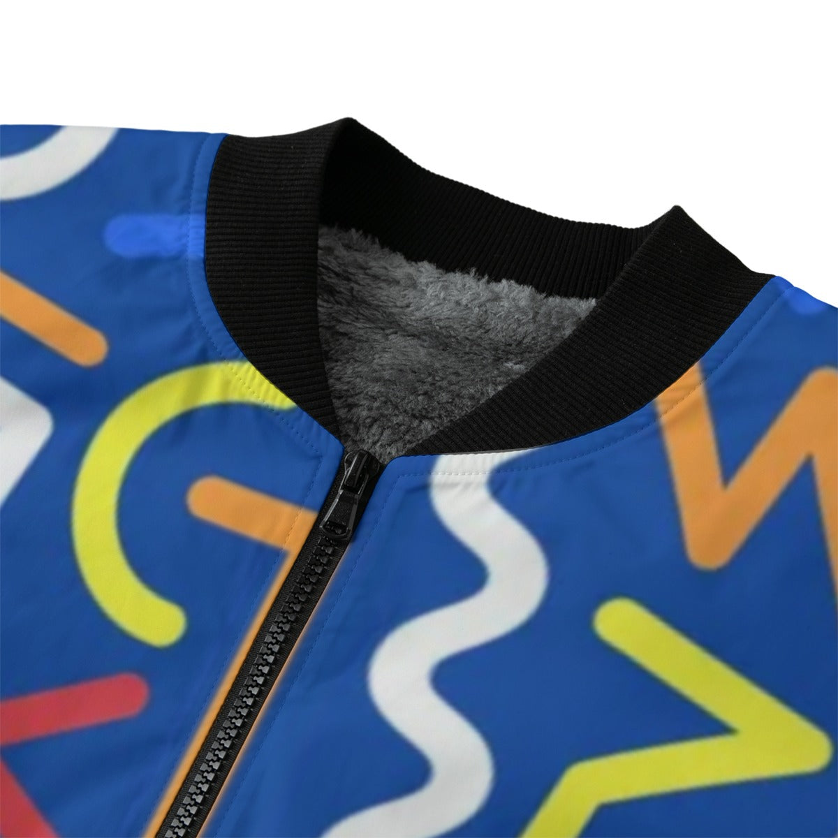 Urban Legend 90s Street Icons Illustration Seamless Background 80s Fleece Bomber Jacket