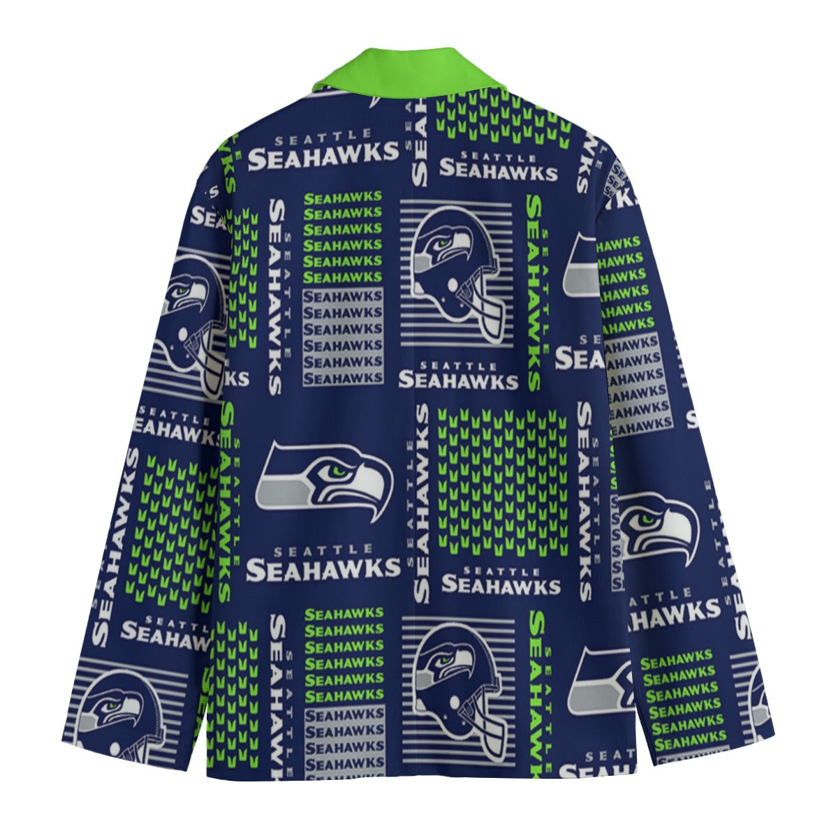 Seattle Seahawks suit Flat Lapel Collar Blazer