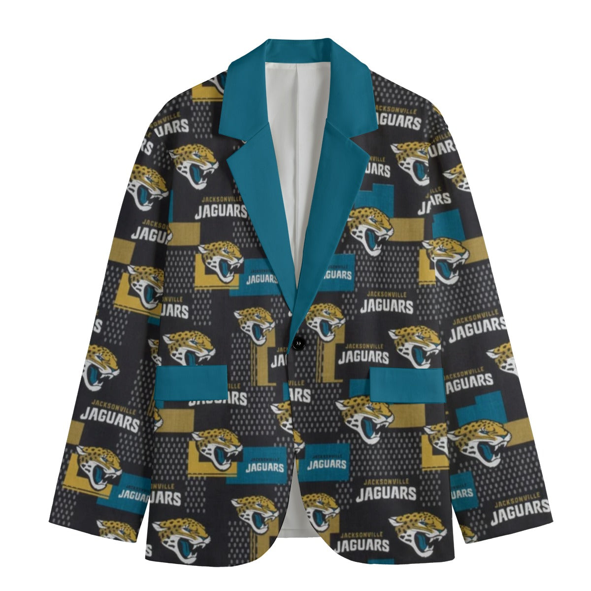 Jacket with Jacksonville Jaguars logo and colors on a white background