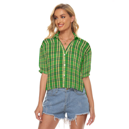 Oregon Tartan Plaid Ducks Women's V-neck Shirts