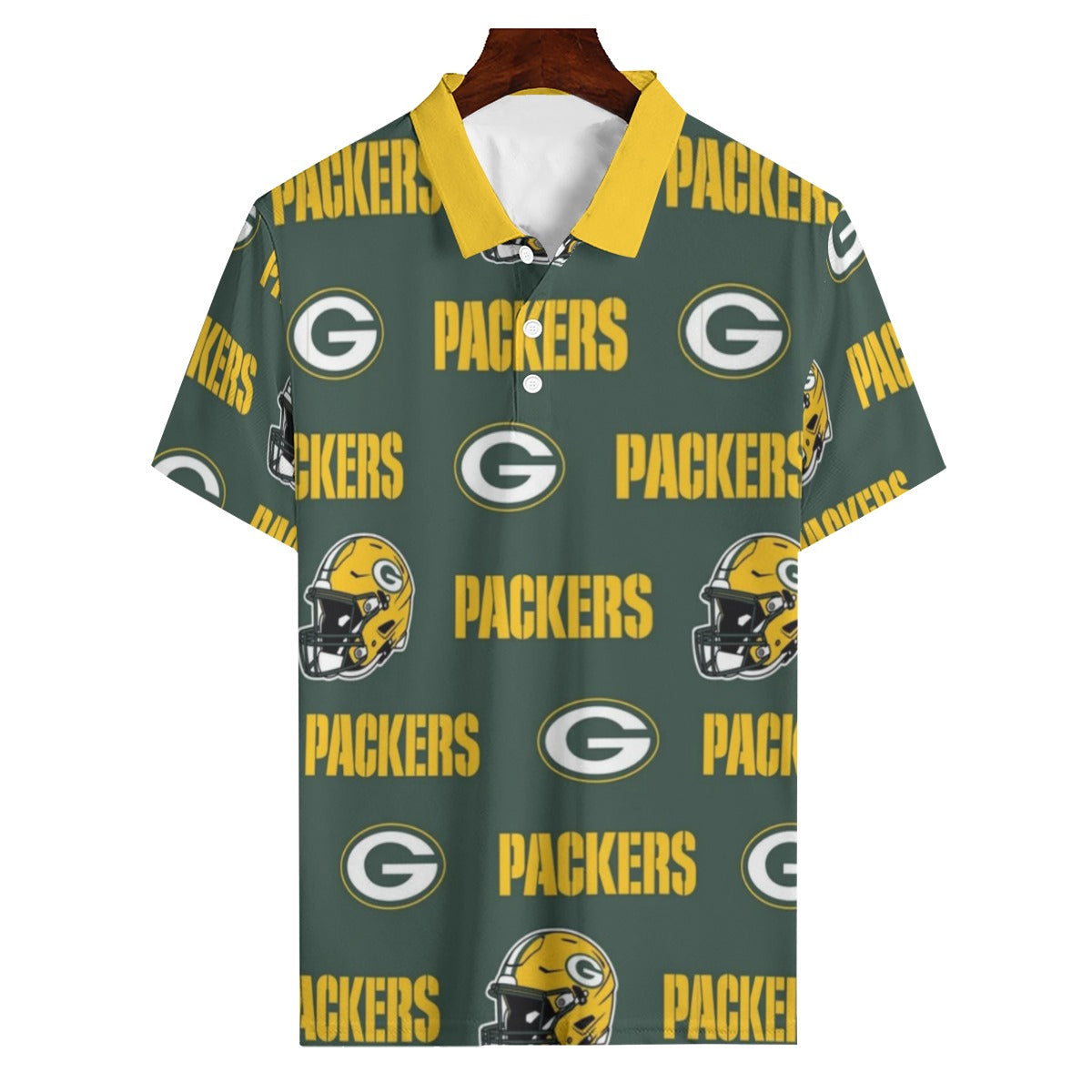 Green Bay Football Game Day All-Over Print Men's Polo Shirt | 180GSM