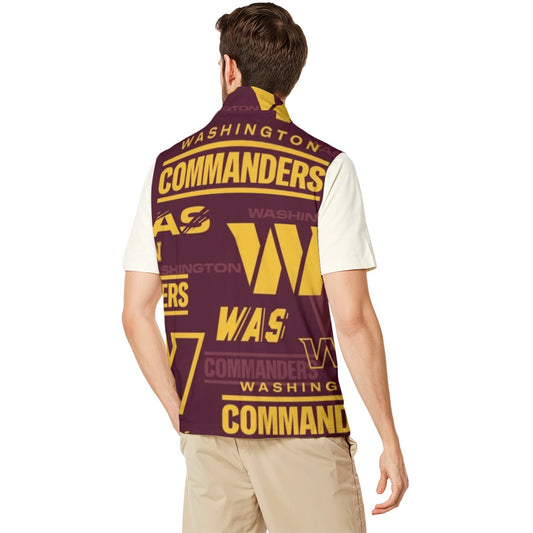 Washington Commanders Men's Stand-up Collar Vest
