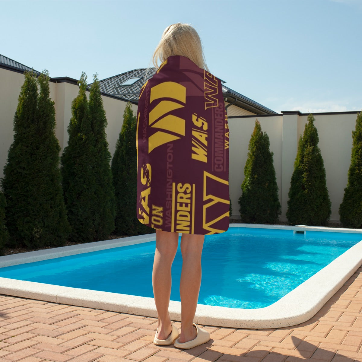 Washington Commanders Adult Beach towel Vertical Style For the USA|320GSM