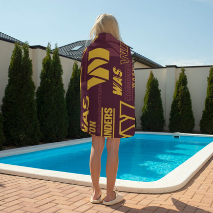 Washington Commanders Adult Beach towel Vertical Style For the USA|320GSM