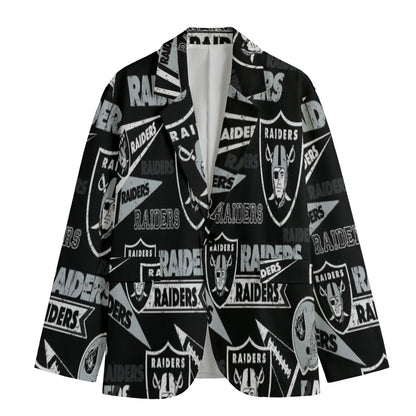 Blazer with Oakland Raiders logo and text on a white background