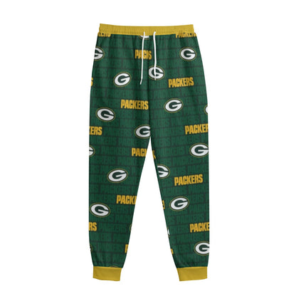Green Bay Football Game Day All-Over Print Men's Sweatpants With Waistband