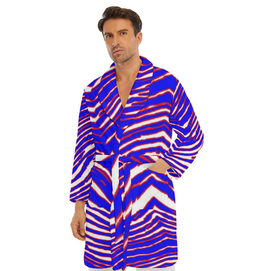 Buffalo Bills Zubaz Men's Borg Fleece Robe
