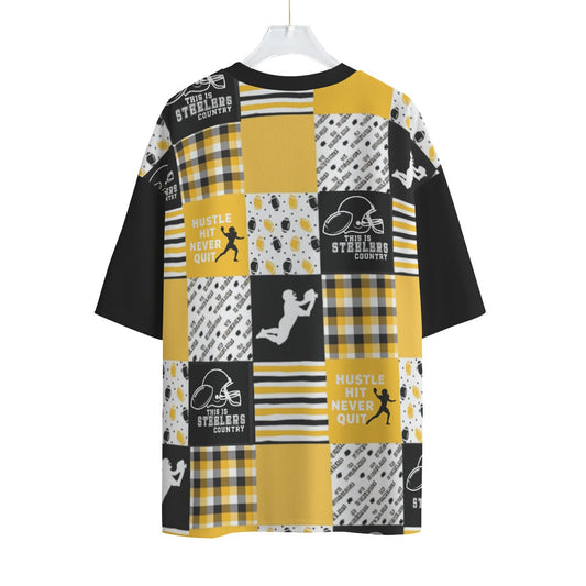 Pittsburgh Steelers All-Over Print Unisex Drop-shoulder T-shirt