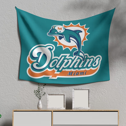 Miami Football Game Day Single-Side Print Tapestry