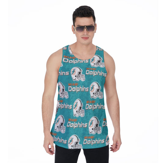Miami Football Game Day All-Over Print Men's Tank Top | Velvet