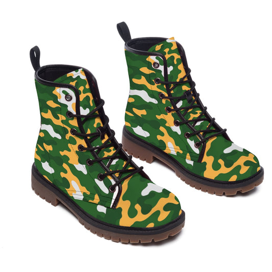 Green Bay Football Game Day All-Over Print Men's Martin Short Boots