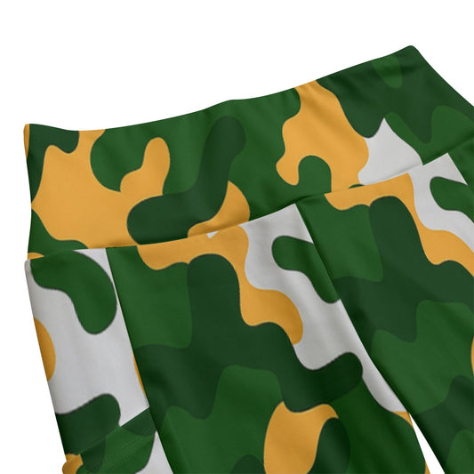 Green Bay Football Game Day All-Over Print Women's High Waist Leggings With Side Pocket