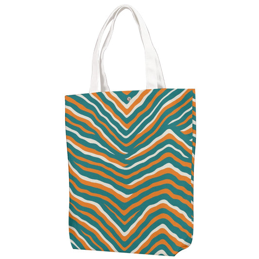Miami Football Game Day Canvas Bag With Shoulder Strap