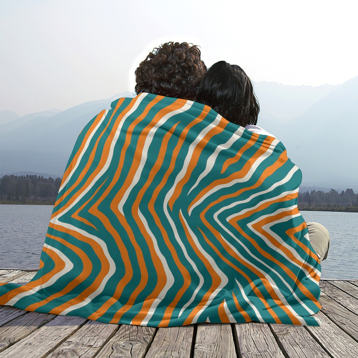 Miami Football Game Day Single-Side Printing Flannel Blanket