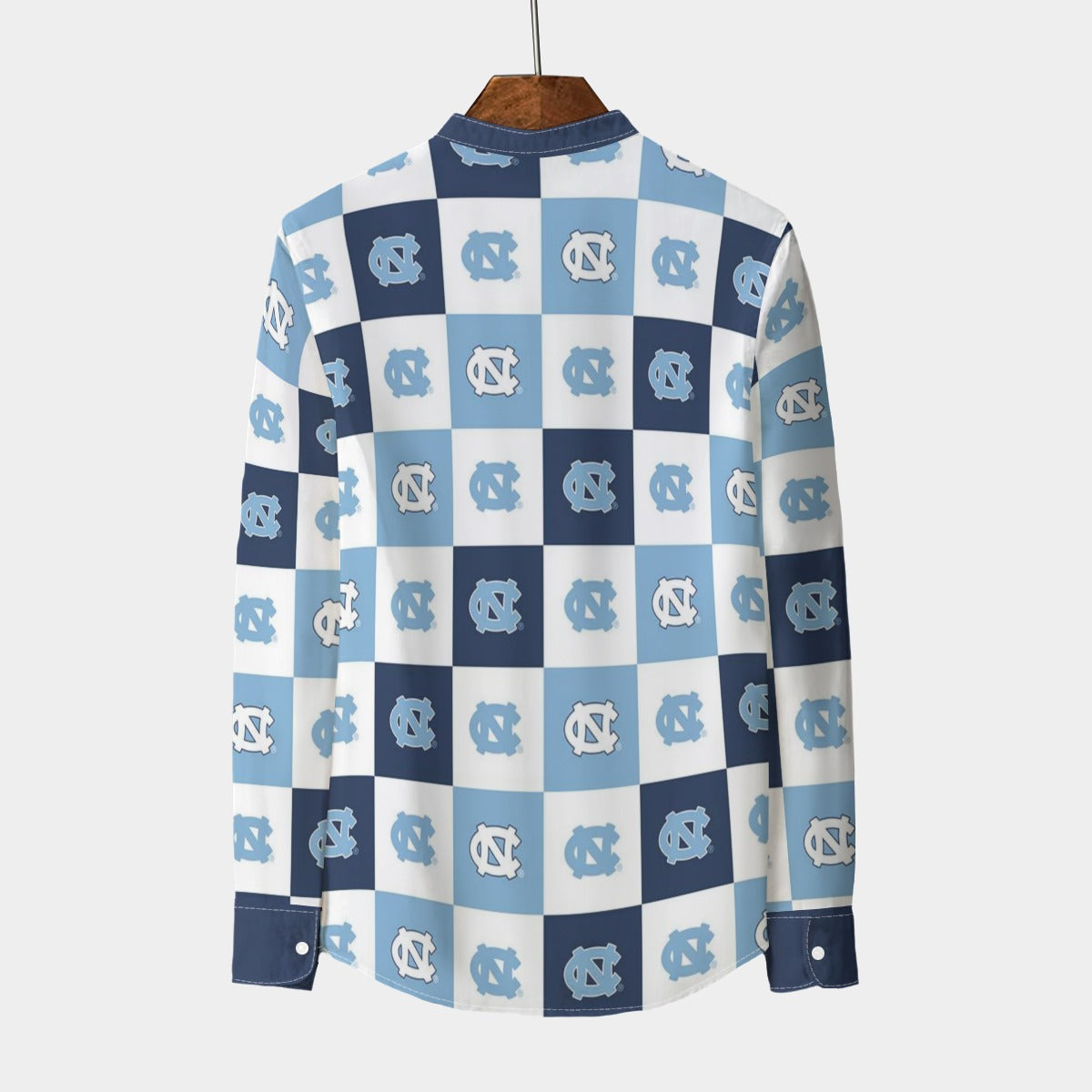 North Carolina Chapel Hill - Tar Heels Stand Collar Shirt With Long Sleeve|110GSM Imitation Flax