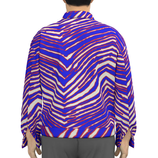 Buffalo Bills Zubaz Unisex Lapel Jacket | 245GSM Cotton