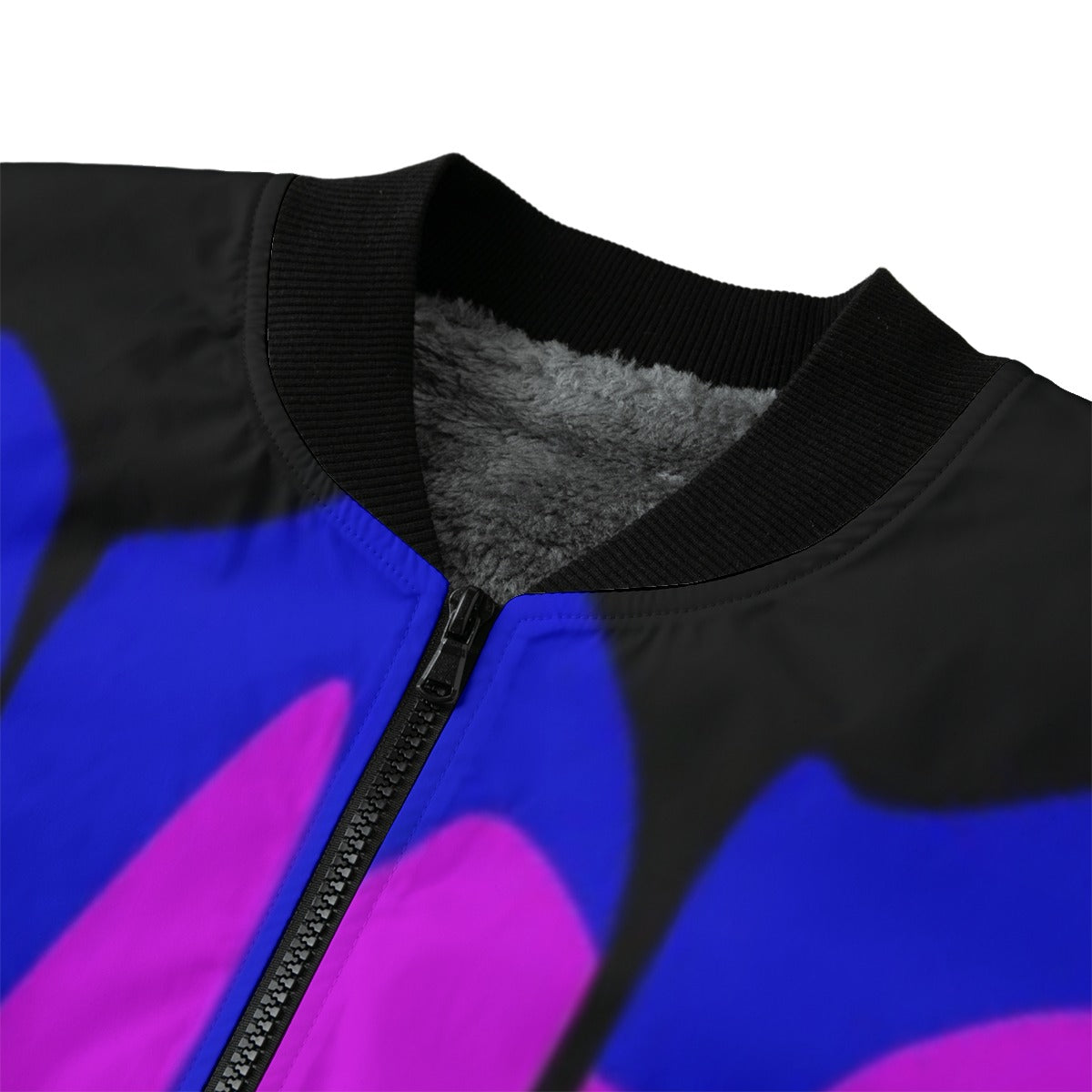 Spray Paint Drips Multi-Colored Melt Drips Liquid Fleece Bomber Jacket – Artistic Graffiti Streetwea
