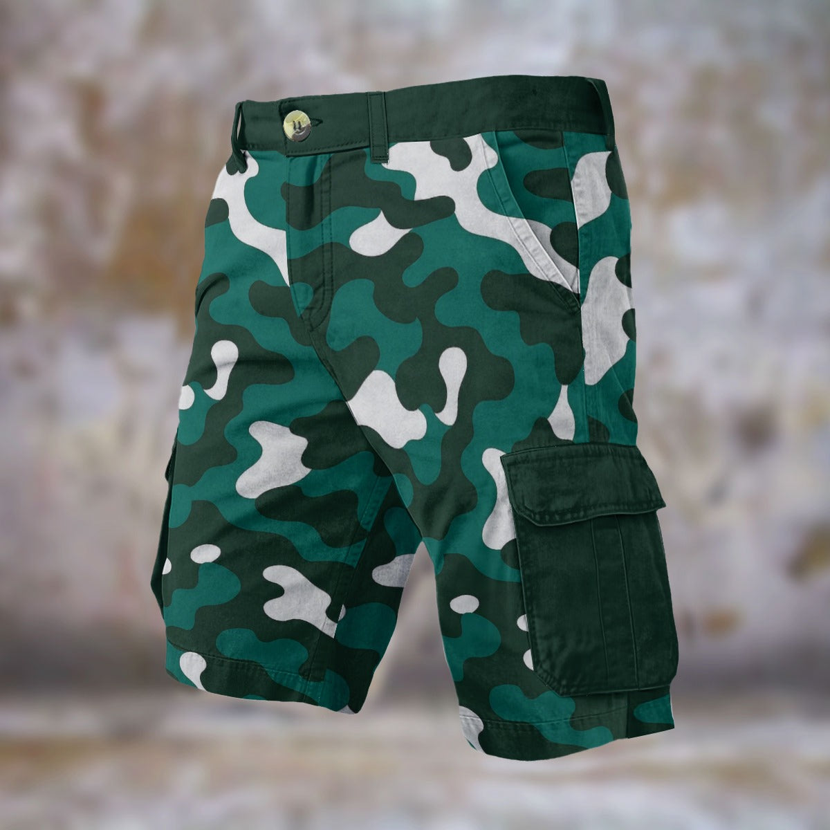 Urban Legend Philadelphia Eagles Midnight Green Black White Camo Cargo Shorts