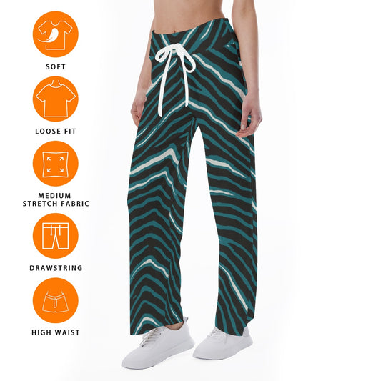 Philadelphia Football Game Day All-Over Print Women's High-waisted Straight-leg Trousers