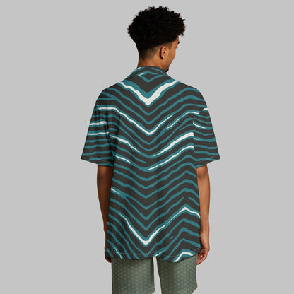 Philadelphia Football Game Day All-Over Print Men's Hawaiian Shirt With Button Closure