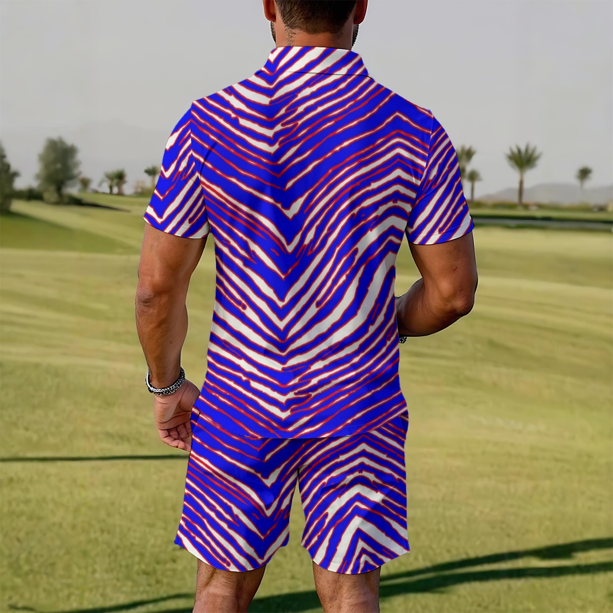 Buffalo Bills Zubaz  Men's Polo Sportswear Set