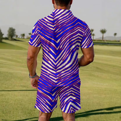 Buffalo Bills Zubaz  Men's Polo Sportswear Set
