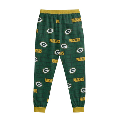 Green Bay Football Game Day All-Over Print Men's Sweatpants With Waistband