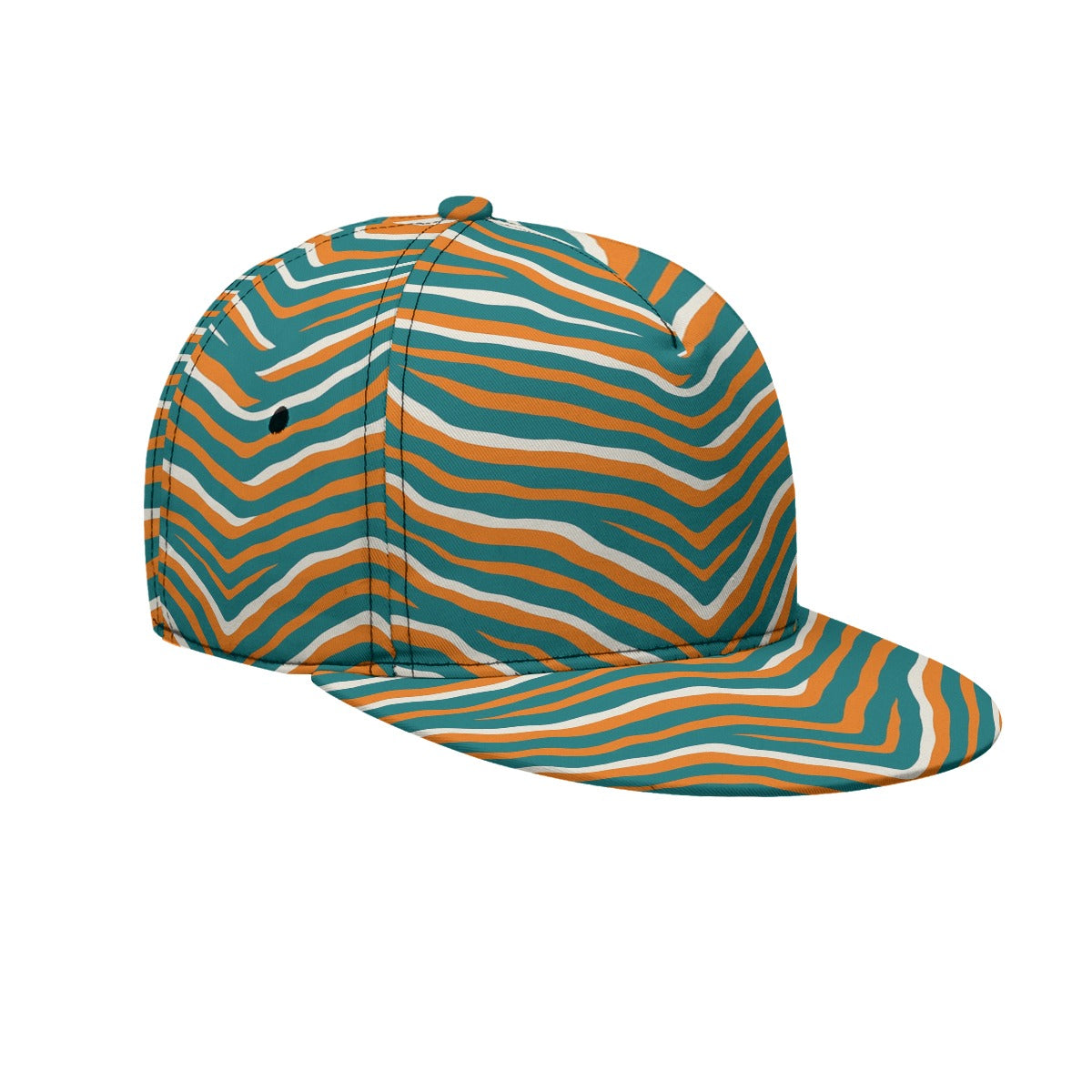 Miami Football Game Day All-Over Print Flat-Brim Baseball Cap With Box