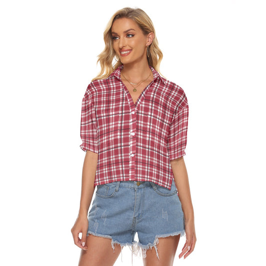 Urban Legend Arkansas Razorbacks Tartan Plaid Women's V-Neck Shirt – Bold College Heritage Meets Mod
