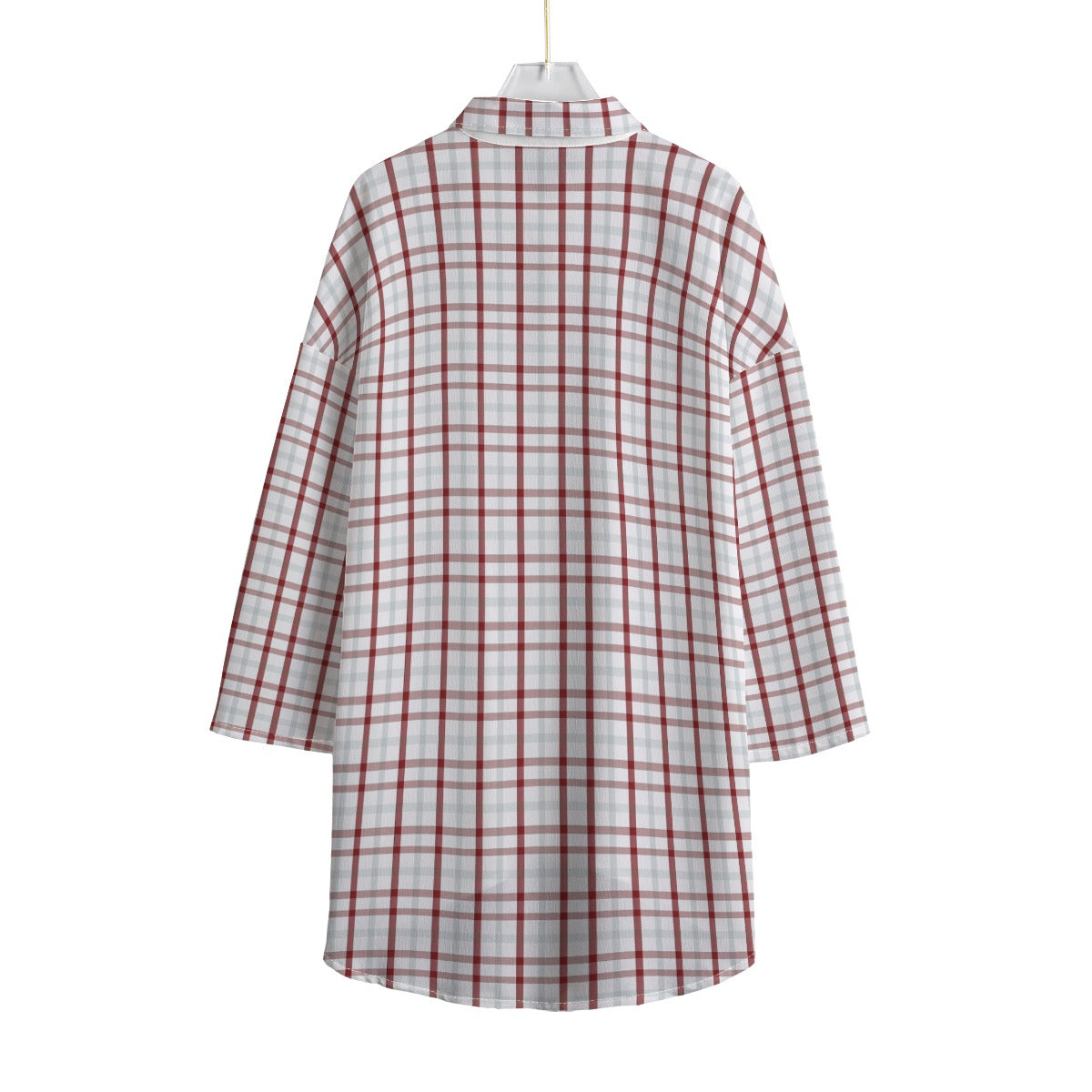 Indiana Tartan Plaid Bloomington  Hoosiers Women's Chiffon Shirt With Elbow Sleeve