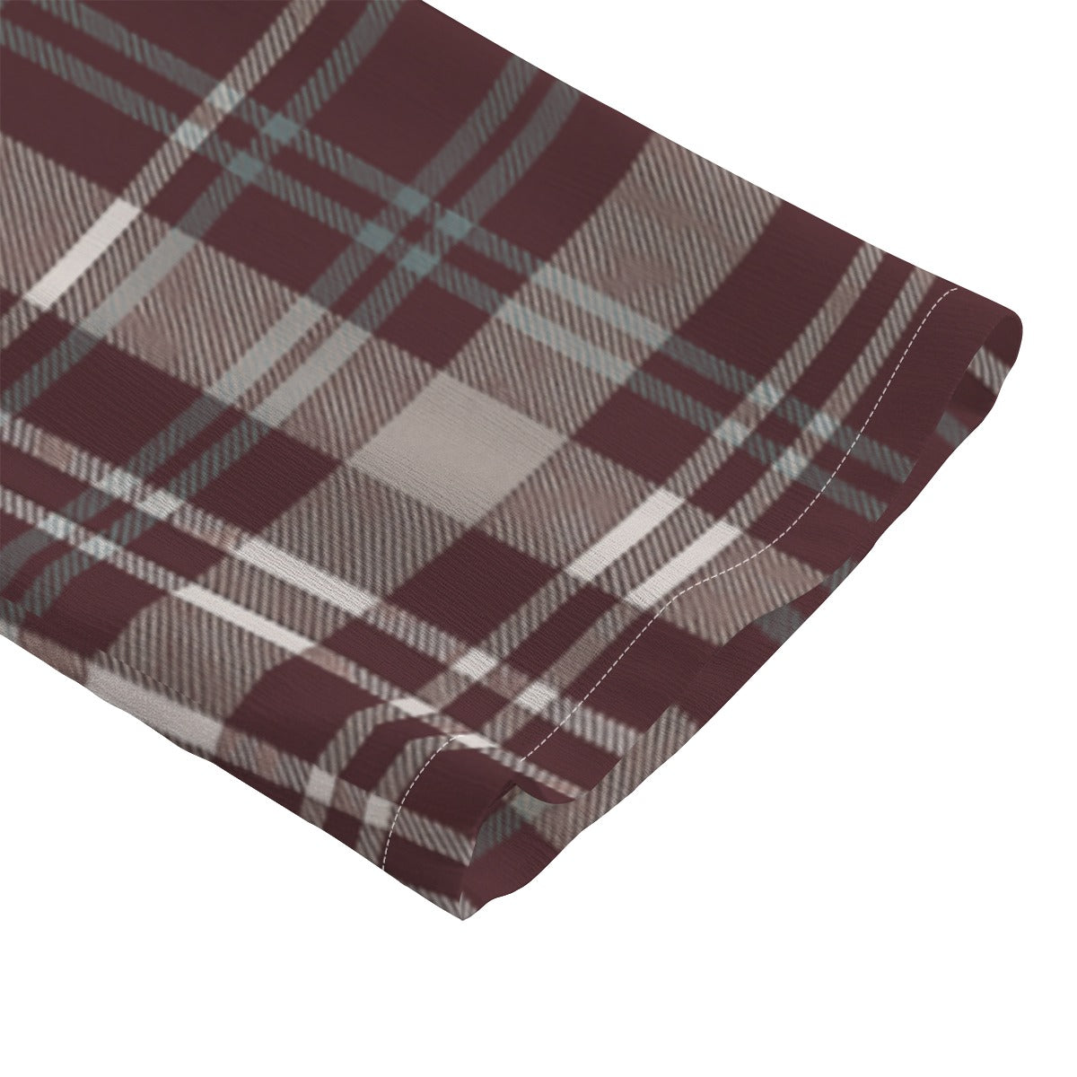 Texas Tartan Plaid A&M - Aggies Women's Chiffon Shirt With Elbow Sleeve