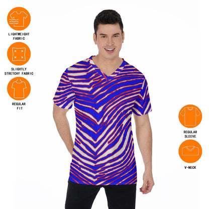 Buffalo Bills Zubaz V-Neck T-Shirt