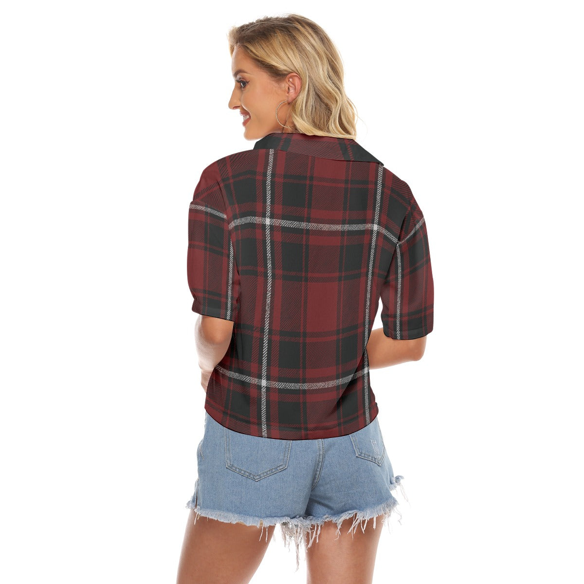 Urban Legend South Carolina Gamecocks Tartan Plaid Women's V-Neck Shirt – Garnet and Black College S