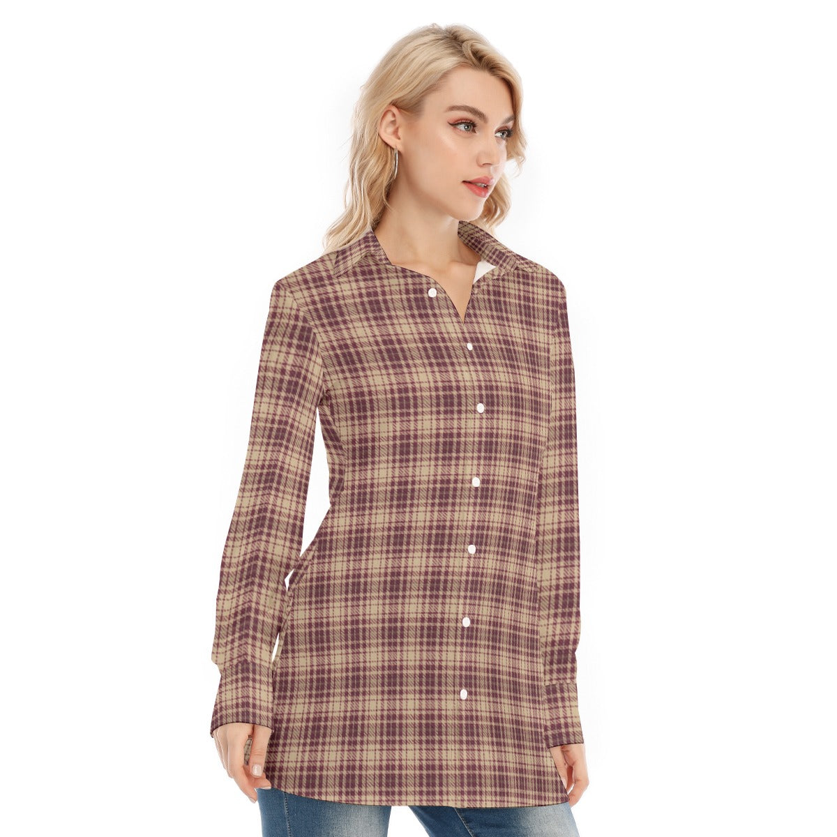 Florida Seminoles tartan Women's Long Shirt