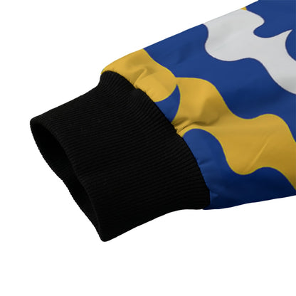 Los Angeles Rams Camo Fleece Bomber Jacket – Royal Blue and Gold NFL Streetwear