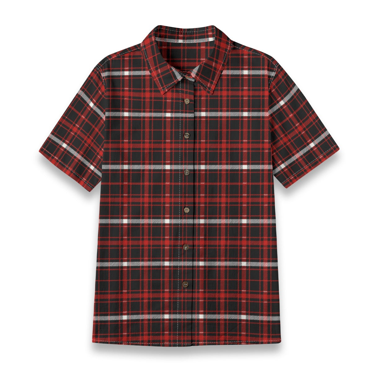 Nebraska Tartan Plaid Cornhuskers Women's Shirt | 125GSM Cotton