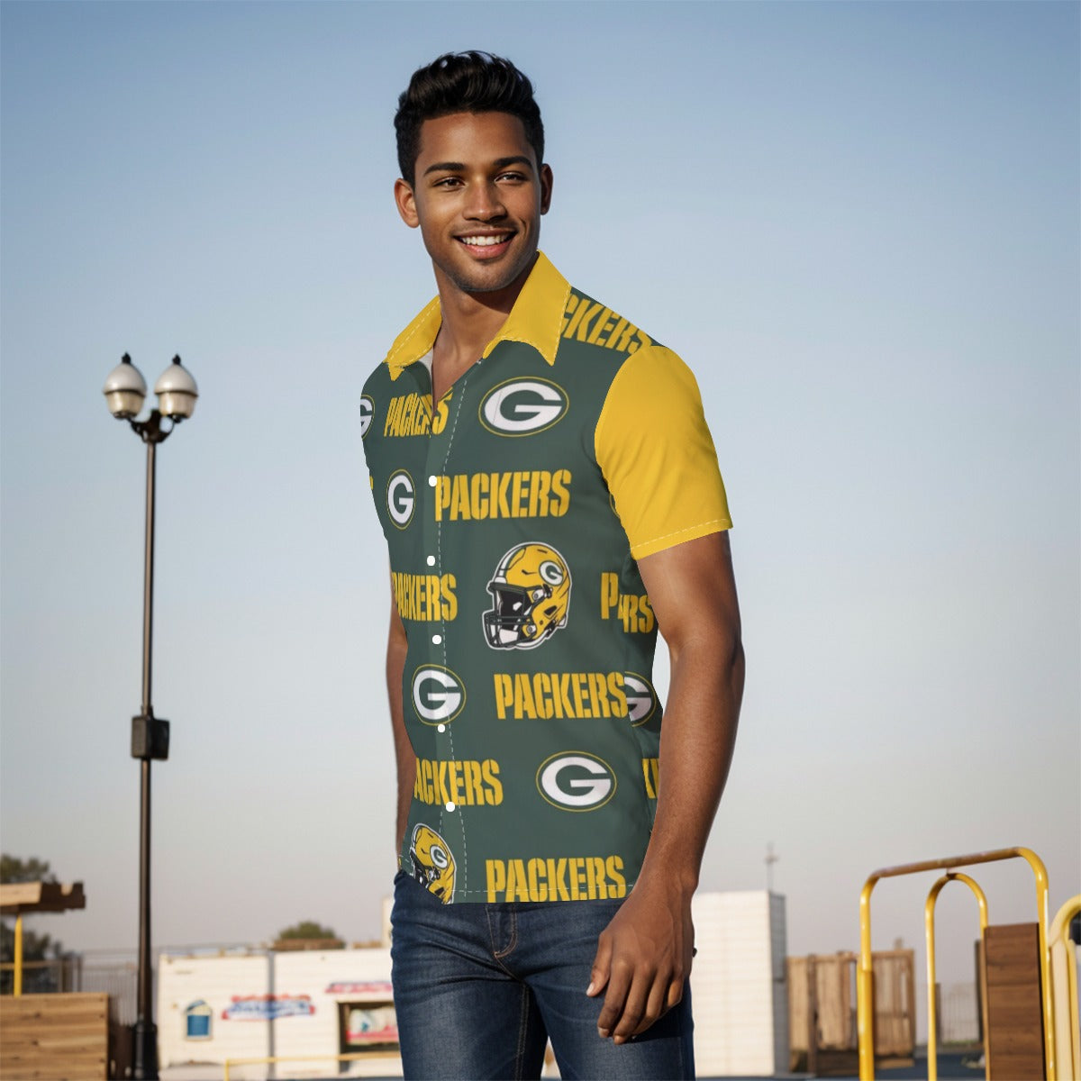 Green Bay Football Game Day All-Over Print Men's Shirt