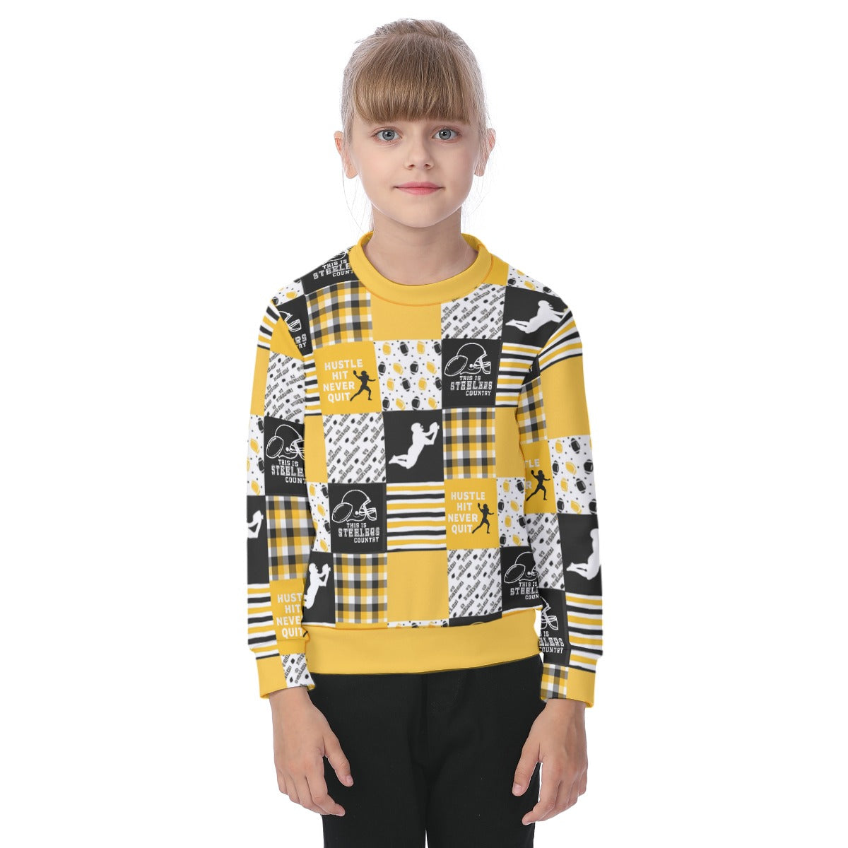 Pittsburgh Steelers All-Over Print Kid's Sweatshirt