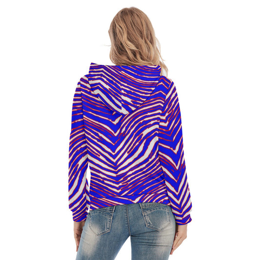 Buffalo Bills Zubaz Women's Slim Pullover Hoodie