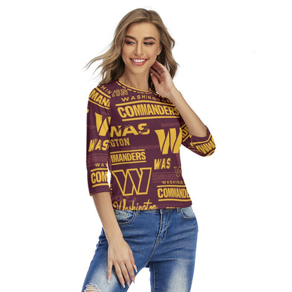 Washington Commanders Women's Raglan Sleeves T-shirts