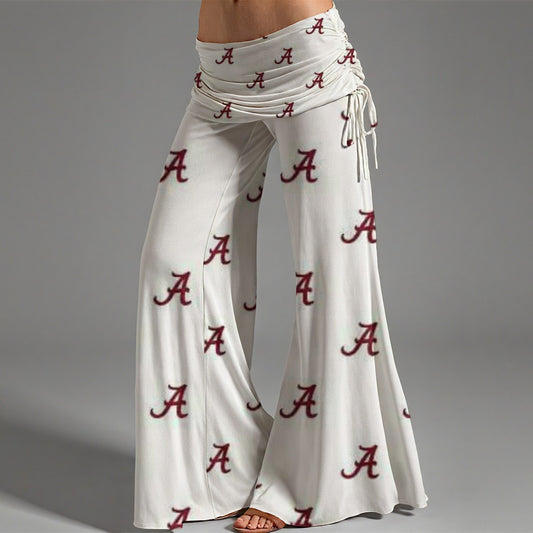 Alabama - Crimson Tide Women's High Waist Wide Leg Pants