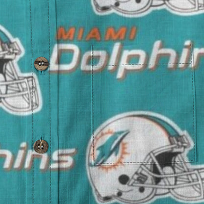 Miami Football Game Day All-Over Print Children's Shirt With Pocket | 125GSM Cotton
